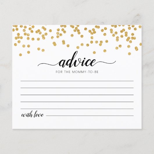 Advies voor het Baby shower van de Kaart van mama. (Voorkant)