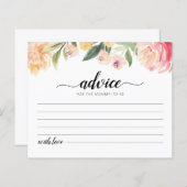 Advies voor het Baby shower van de Kaart van mama. (Voorkant / Achterkant)