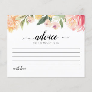 Advies voor het Baby shower van de Kaart van mama.