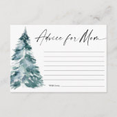 Advies voor het baby shower van de kerstboomjongen informatiekaartje (Voorkant)