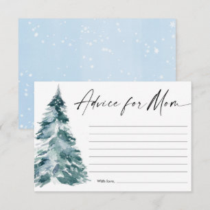 Advies voor het baby shower van de kerstboomjongen informatiekaartje