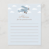 Advies voor het Baby shower van het vliegtuig voor (Voorkant)