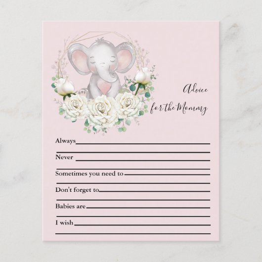 Advies voor het Baby shower van mama (Voorkant)