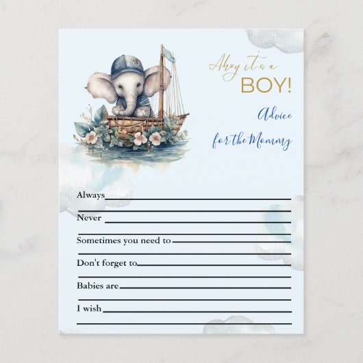 Advies voor het Baby shower van mama (Voorkant)