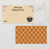 Advies voor het Baby shower van mammie-tot-zijn Ha Informatiekaartje (Voorkant / Achterkant)