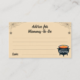 Advies voor het Baby shower van mammie-tot-zijn Ha Informatiekaartje