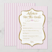 Advies voor het bleekroze Vrijgezellenfeest (Voorkant / Achterkant)