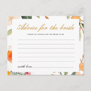 Advies voor het Bride Aperol Spritz Vrijgezellenfe Informatiekaartje