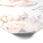 Advies voor het Bride Pastel Blooms Vrijgezellenfe Poster (Hoek)