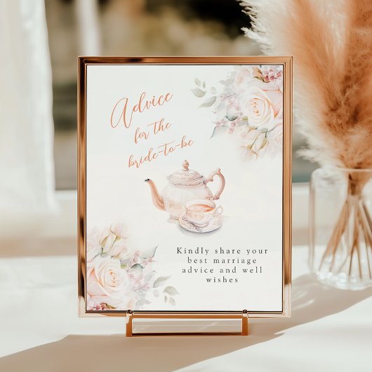 Advies voor het Bride Pastel Blooms Vrijgezellenfe Poster