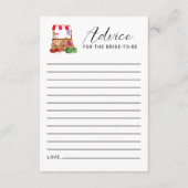 Advies voor het Bride-to-be Market Vrijgezellenfee Informatiekaartje (Voorkant)