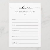 Advies voor het "Bride-to-be"-Vrijgezellenfeest Programmakaart (Voorkant)