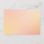 Advies voor het Bride Western Peach Vrijgezellenfe Informatiekaartje (Achterkant)