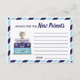 Advies voor het New Parents Travel baby shower spe Informatiekaartje