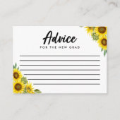Advies voor het Nieuwe Afstudeerder Zonnebloem Scr Informatiekaartje (Voorkant)