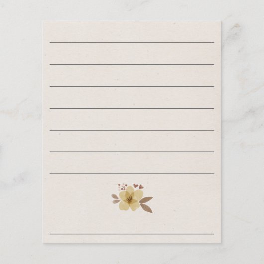 Advies voor het ouderlijk Baby shower (Achterkant)