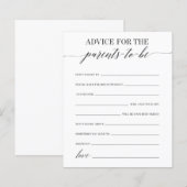 Advies voor het ouderschapsspel (Voorkant / Achterkant)