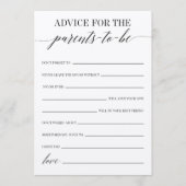 Advies voor het ouderschapsspel programmakaart (Voorkant)