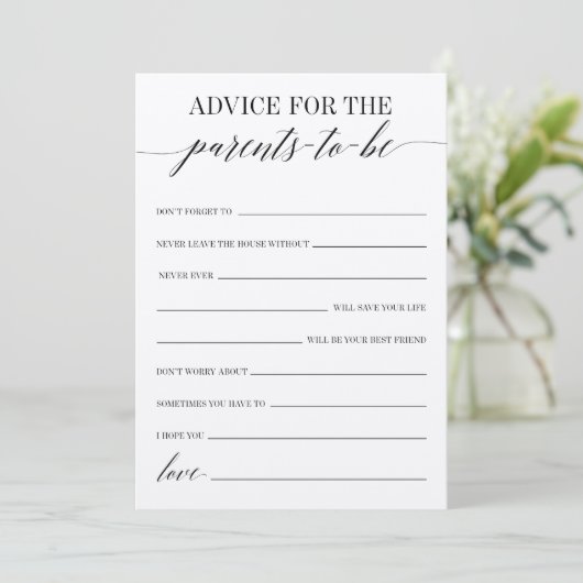 Advies voor het ouderschapsspel programmakaart (Staand voorkant)