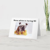 ADVIES VOOR JE 50e VERJAARDAG Kaart (Voorkant)