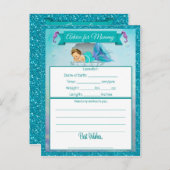 Advies voor Kaarten van Baby showers van mama (Voorkant / Achterkant)