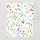 Advies voor kleurrijke wilde bloemen voor de bride (Achterkant)