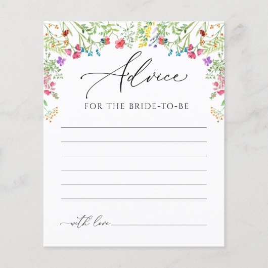 Advies voor kleurrijke wilde bloemen voor de bride (Voorkant)