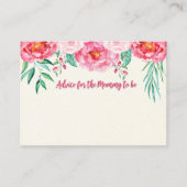 Advies voor mam Kaart, mam-to-be, Floral Kaart (Voorkant)