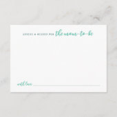 Advies voor Mam te Zijn Liefde Bugs Baby shower Ka (Achterkant)