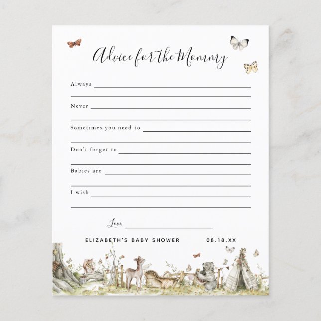 Advies voor mama | BABY SHOWER (Voorkant)