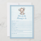 Advies voor mama Mooie bruine beren douche spelkaa Kaart (Voorkant)