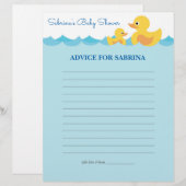 Advies voor mama om een Baby shower met rubberafva (Voorkant / Achterkant)