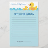 Advies voor mama om een Baby shower met rubberafva (Voorkant)