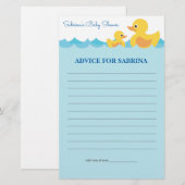 Advies voor mama om een Baby shower met rubberafva (Voorkant / Achterkant)