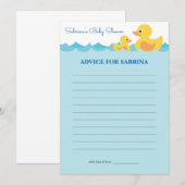 Advies voor mama om een Baby shower met rubberafva Kaart (Voorkant / Achterkant)