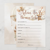 ADVIES VOOR MAMA OM TE ZIJN Baby shower Game Schat Kaart (Voorkant / Achterkant)