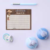 Advies voor mama & papa AA Cowboy Baby shower Kaar Flyer (Enkel)
