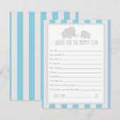 Advies voor mammie-om-Baby shower game Kaart (Voorkant / Achterkant)