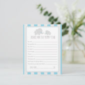 Advies voor mammie-om-Baby shower game Kaart (Staand voorkant)