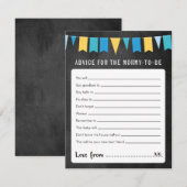 Advies voor mammie-om-Baby shower game Kaart (Voorkant / Achterkant)