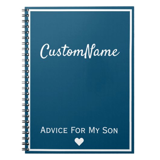 Advies voor mijn Son Journal Notitieboek (Voorkant)