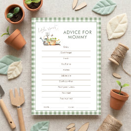 Advies voor Moeder Baby Shower Spel Little Sprout Kaart
