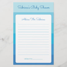Advies voor moeder om blauw Ombre Baby shower te z