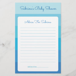 Advies voor moeder om blauw Ombre Baby shower te z
