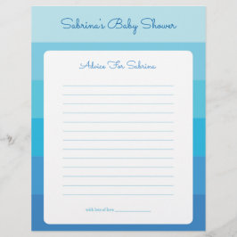 Advies voor moeder om blauw Ombre Baby shower te z