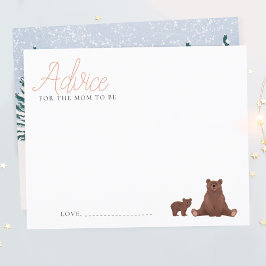 Advies voor moeder om winter Beer Baby shower te z