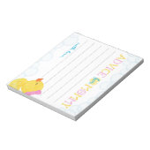 Advies voor Mom Girl Rubber Duck Baby shower Advie Notitieblok (Linkerzijde)