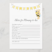 Advies voor Mom-to-be Game Boy Teddy Bear Kaart (Voorkant)