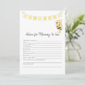 Advies voor Mom-to-be spel Teddy Bear Kaart (Staand voorkant)