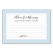 ADVIES VOOR MOMMY Blue White BOY Baby shower Kaart (Voorkant)